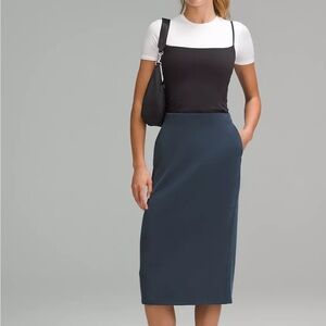 Lululemon Athletica Navy Pencil Skirt